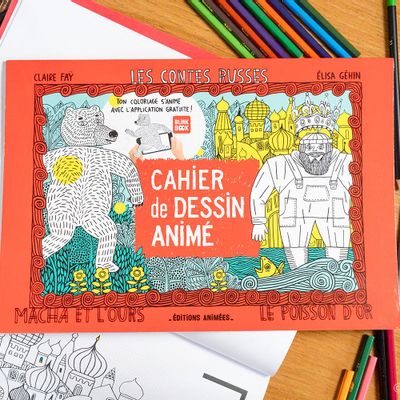 Children's arts and crafts - Les Contes Russes - Cahier Animé BlinkBook - EDITIONS ANIMEES