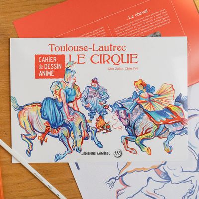 Gifts - Toulouse Lautrec - Cahier Animé BlinkBook - EDITIONS ANIMEES