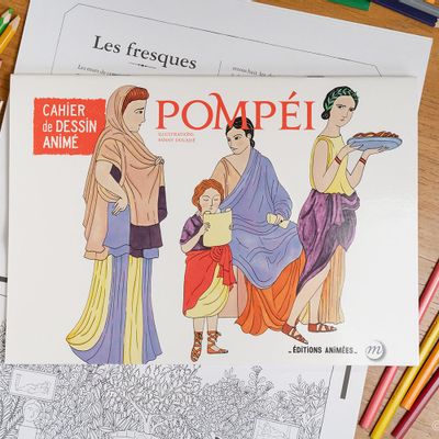 Papeterie - Cahier Animé Pompei & BlinkBook - EDITIONS ANIMEES