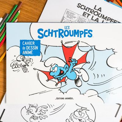 Loisirs créatifs pour enfant - Les Schtroumpfs - Cahier Animé BlinkBook - EDITIONS ANIMEES