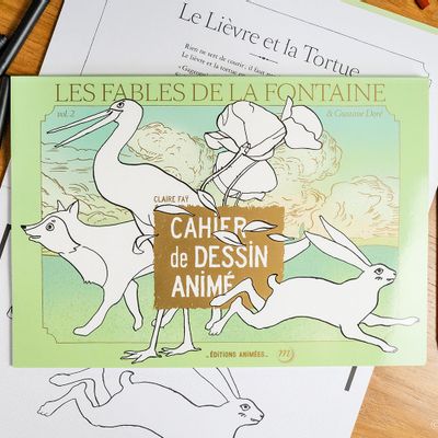 Loisirs créatifs pour enfant - Les Fables de La Fontaine – Tome 2 - Cahier Animé BlinkBook - EDITIONS ANIMEES