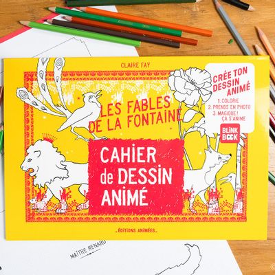 Cadeaux - Les Fables de La Fontaine – Tome 1 - Cahier Animé BlinkBook - EDITIONS ANIMEES