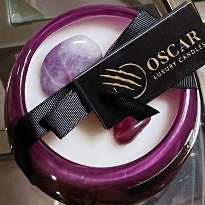 Bougies - CANDLE WITH GEMSTONES - OSCAR CANDLES