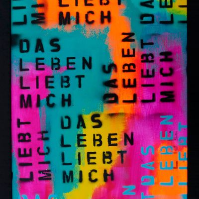 Paintings - Life Loves Me (German) - JALUSTOWSKI.DESIGN
