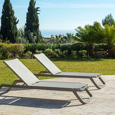 Lounge chairs for hospitalities & contracts - Aluminium Sunbeds - SUNSO