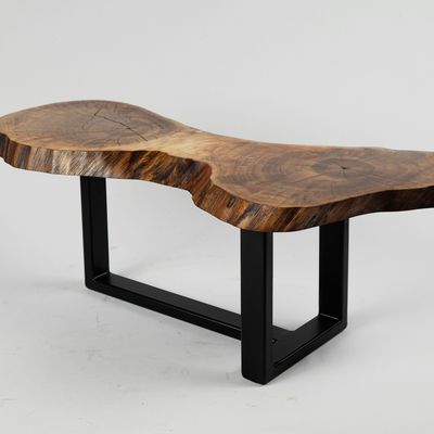 Objets design - Side Table, Coffee table, Live Edge Walnut - LOGNITURE