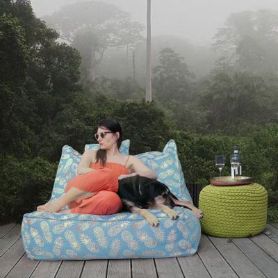 Canapés de jardin - Outdoor pouf ottoman modular sofa - PANAPUFA