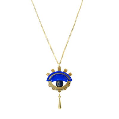 Bijoux - Necklace Pendant S Eye Blue - GISSA BICALHO
