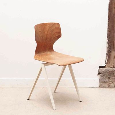 Chairs - Galvanitas S19 arched oak reissue chair - CARTEL DE BELLEVILLE