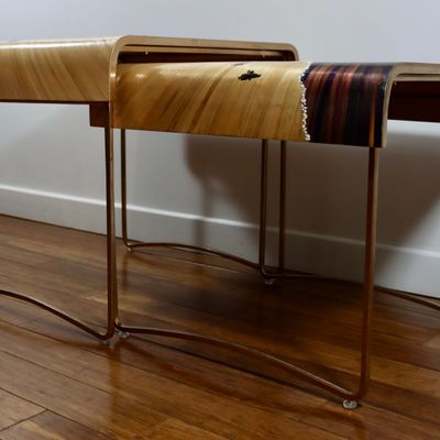 Pièces uniques - Tables basses gigognes crépuscule - ATELIER LASTO