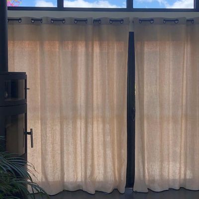 Curtains and window coverings - Agave curtain eyelets - SCÈNES DE LIN