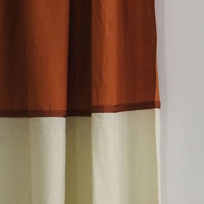 Decorative objects - Aloe curtain with tape. - SCÈNES DE LIN