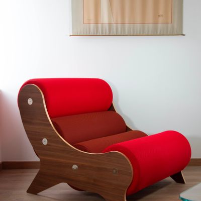 Armchairs - MW06 | Two-Tone Designer Armchair - Wood - MW Exclusive - MOJOW