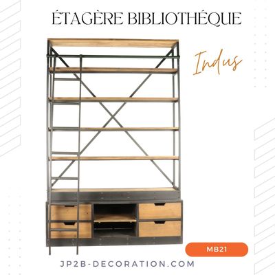Bibliothèques - Bibliothèque Industrielle - JP2B DECORATION