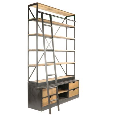 Mobilier et rangements pour bureau - Bibliothèque Industrielle - JP2B DECORATION