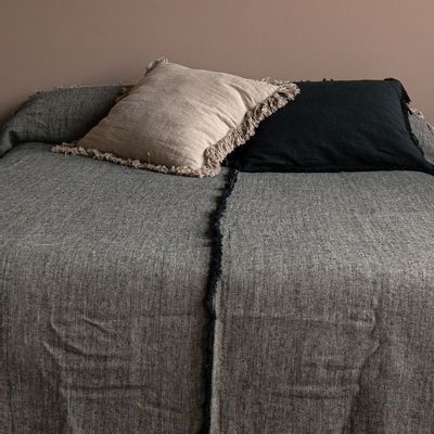 Bed linens - 220x280cm JAIPUR - Washed linen bedspread - DE.LENZO