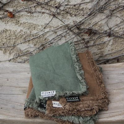 Gifts - Washed linen napkins - MARRAKECH - DE.LENZO
