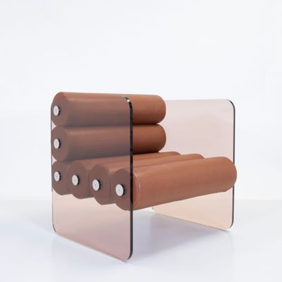 Armchairs - MW01 armchair with foam seat covered in vegan leather - MW DESIGNER FURNITURE