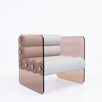 Fauteuils de jardin - MW01 | Designer armchair - Bronze PMMA - Soshagro foam seat - Handmade - MOJOW
