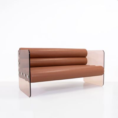 Sofas - MW01 sofa with foam and vegan leather seat - MW DESIGNER FURNITURE