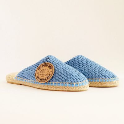 Bathrobes - Pure wool & cotton knit handmade slippers - ATELIER COSTÀ