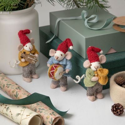 Crèches et santons - Gry & Sif - Mice with Instruments - GRY & SIF