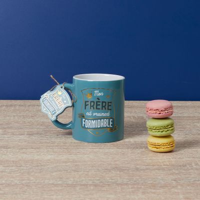 Tea and coffee accessories - MY FORMIDABLE BROTHER MUG - LA CHAISE LONGUE DIFFUSION/LE STUDIO