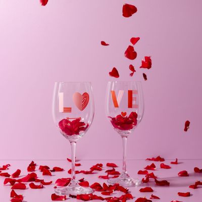 Wine accessories - COFFRET DE 2 VERRES A VIN LOVE - LA CHAISE LONGUE DIFFUSION/LE STUDIO
