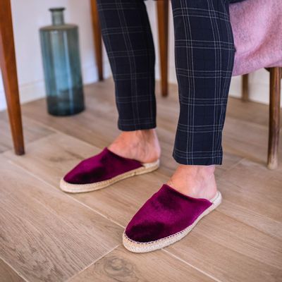 Shoes - Jules velvet chic slippers - ATELIER COSTÀ