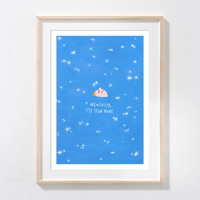 Poster - Sea bath poster - LAVILLETLESNUAGES