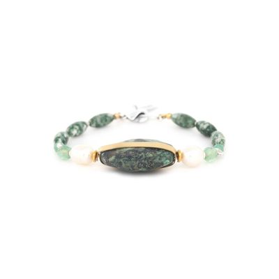 Jewelry - Bracelet ajustable perle turquoise africaine - Mara - NATURE BIJOUX