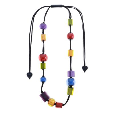 Jewelry - COLOURFUL CUBES Necklace - 14 beads adjustable - ZSISKA DESIGN