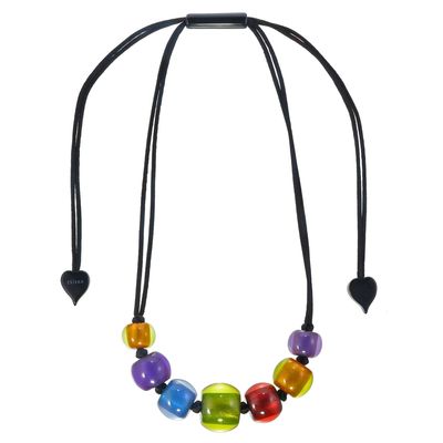 Jewelry - COLOURFUL BEADS Necklace - 7 beads adjustable - ZSISKA DESIGN