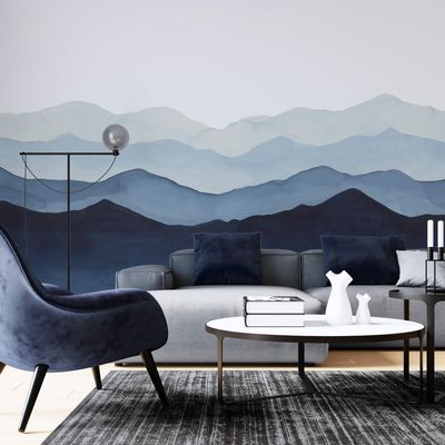 Other wall decoration - Blue Mountains - Panoramic wallpaper - LA TOUCHE ORIGINALE