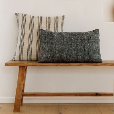 Fabric cushions - Solid lumbar cushion from the MYSA collection - NAKI+SSAM