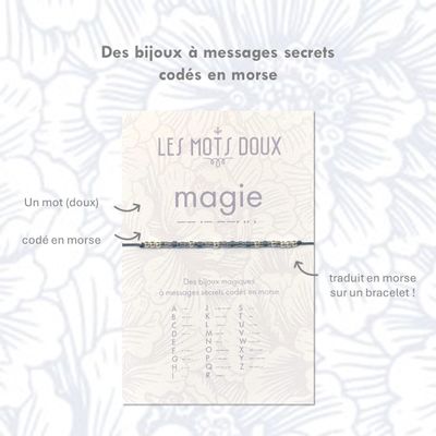 Bijoux - Bracelet Code Morse - Magie - LES MOTS DOUX