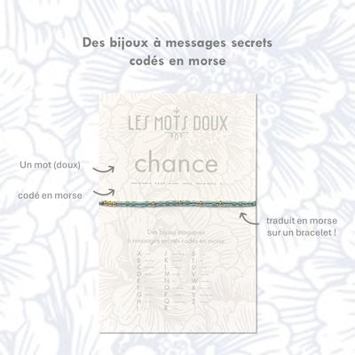 Jewelry - Morse code bracelet - Chance - LES MOTS DOUX