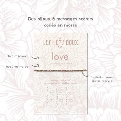 Jewelry - Bracelet Code Morse : Love - LES MOTS DOUX