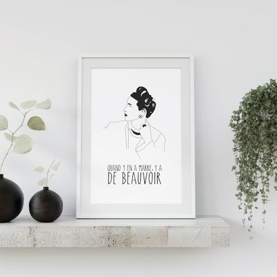 Poster - De Beauvoir poster - PRINCESSE GARAGE