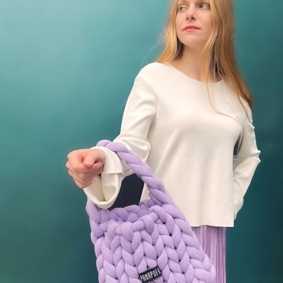 Coffrets et boîtes - Chunky knit purse bag - PANAPUFA