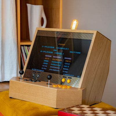 Decorative objects - SENSEI V2: Luxury Oak Arcade Cabinet - MAISON ROSHI