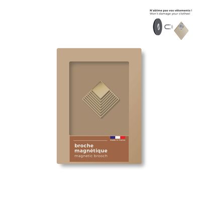 Jewelry - Graphic magnetic brooch - diamond - TOUT SIMPLEMENT,
