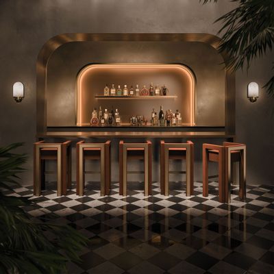 Chairs - Mirage Bar Chair - PORUS STUDIO