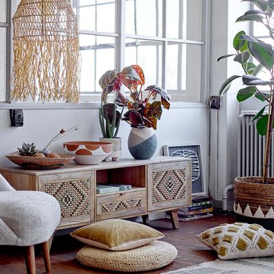 Hanging lights - Thora Pendant Lamp, Nature, Raffia  - CREATIVE COLLECTION