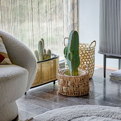 Shopping baskets - Rachel Basket, Nature, Water Hyacinth Set of 2 - BLOOMINGVILLE MULTIBRAND HOUSE