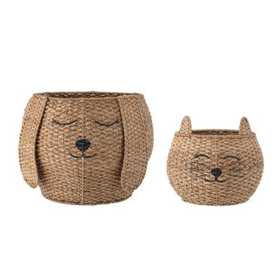 Paniers - Milus Panier, Nature, Herbe de Bankuan Set of 2 - BLOOMINGVILLE MINI