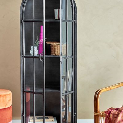 Sideboards - Papole Cabinet, Black, Metal  - BLOOMINGVILLE MULTIBRAND HOUSE