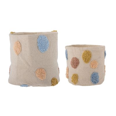 Paniers - Clennie Panier, Nature, Coton Set of 2 - BLOOMINGVILLE MINI