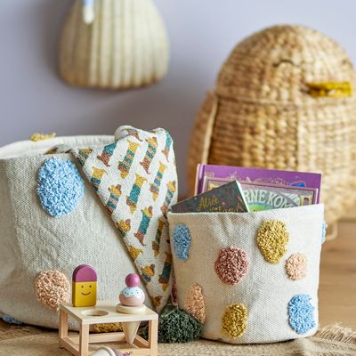 Paniers - Clennie Panier, Nature, Coton Set of 2 - BLOOMINGVILLE MINI