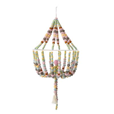Objets de décoration - Idrees Mobile, Rose, Laine - BLOOMINGVILLE MINI